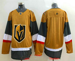 Mens Vegas Golden Knights Blank Gold 2020 21 Alternate Stitched Adidas Jersey