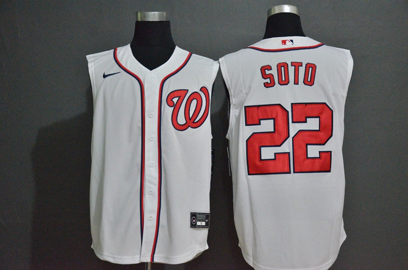 Mens Washington Nationals 22 Juan Soto White 2020 Cool And Refreshing Sleeveless Fan Stitched Mlb Nike Jersey