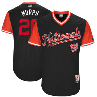 Mens Washington Nationals Daniel Murphy Murph Majestic Navy 2017 Players Weekend Authentic Jersey