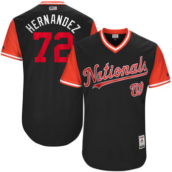 Mens Washington Nationals Enny Romero Hernandez Majestic Navy 2017 Players Weekend Authentic Jersey