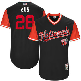 Mens Washington Nationals Jayson Werth Dub Majestic Navy 2017 Players Weekend Authentic Jersey