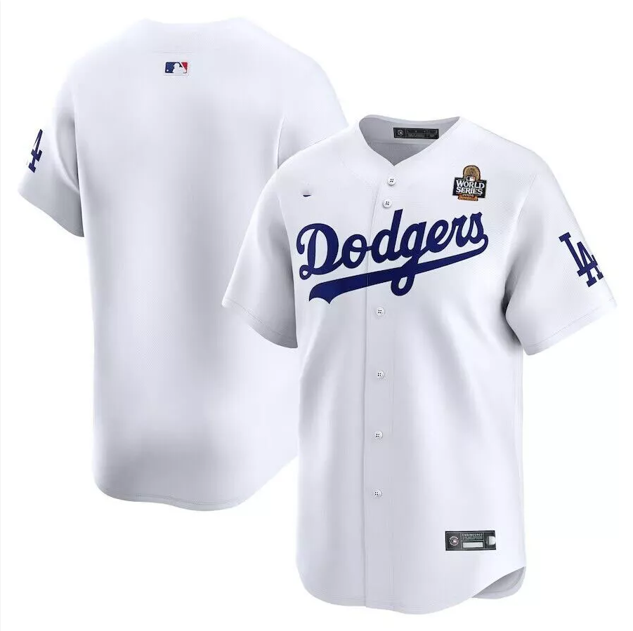 Men's White 2024 World Series Home Limited Stitched Jersey
