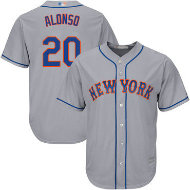 Mets 20 Pete Alonso Grey New Cool Base Stitched Baseball Jersey