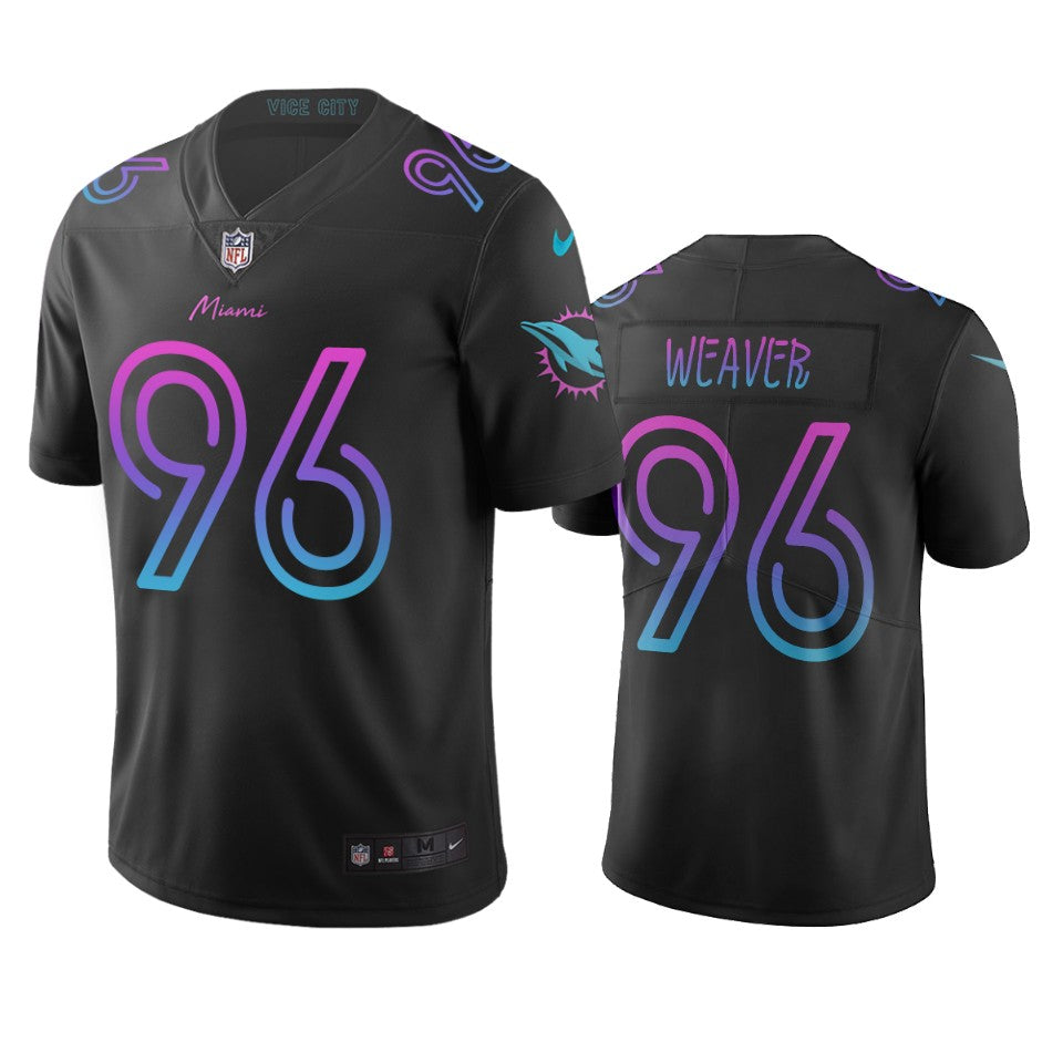 Miami Dolphins Curtis Weaver Black City Edition Vapor Limited Jersey