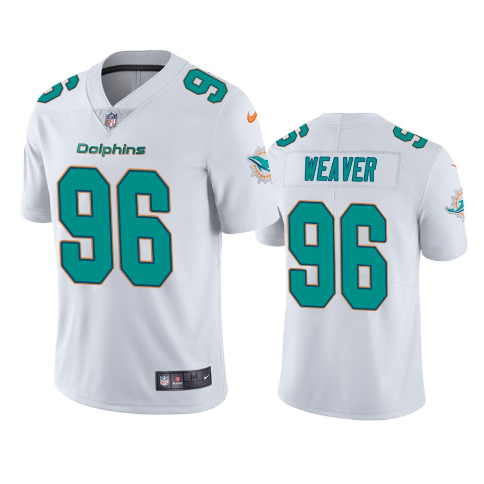 Miami Dolphins Curtis Weaver White Vapor Untouchable Limited Jersey