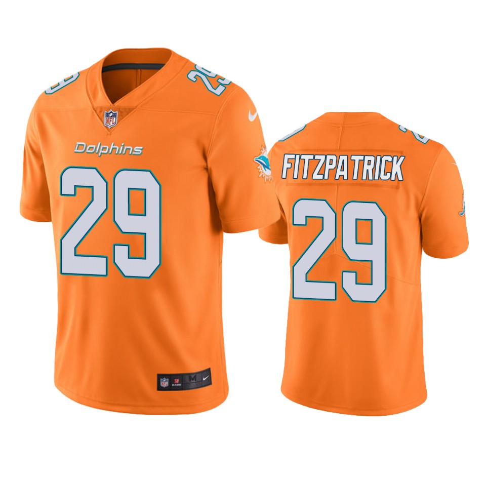 Miami Dolphins Minkah Fitzpatrick Orange Nike Color Rush Limited Jersey