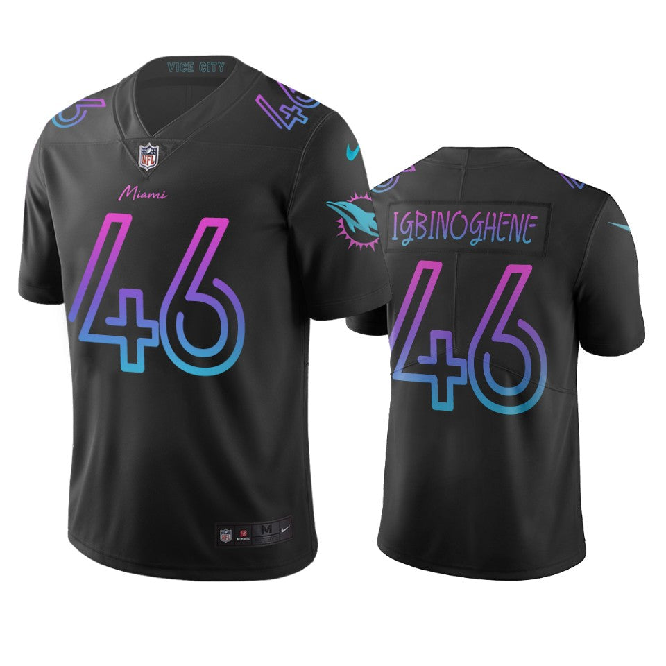 Miami Dolphins Noah Igbinoghene Black City Edition Vapor Limited Jersey