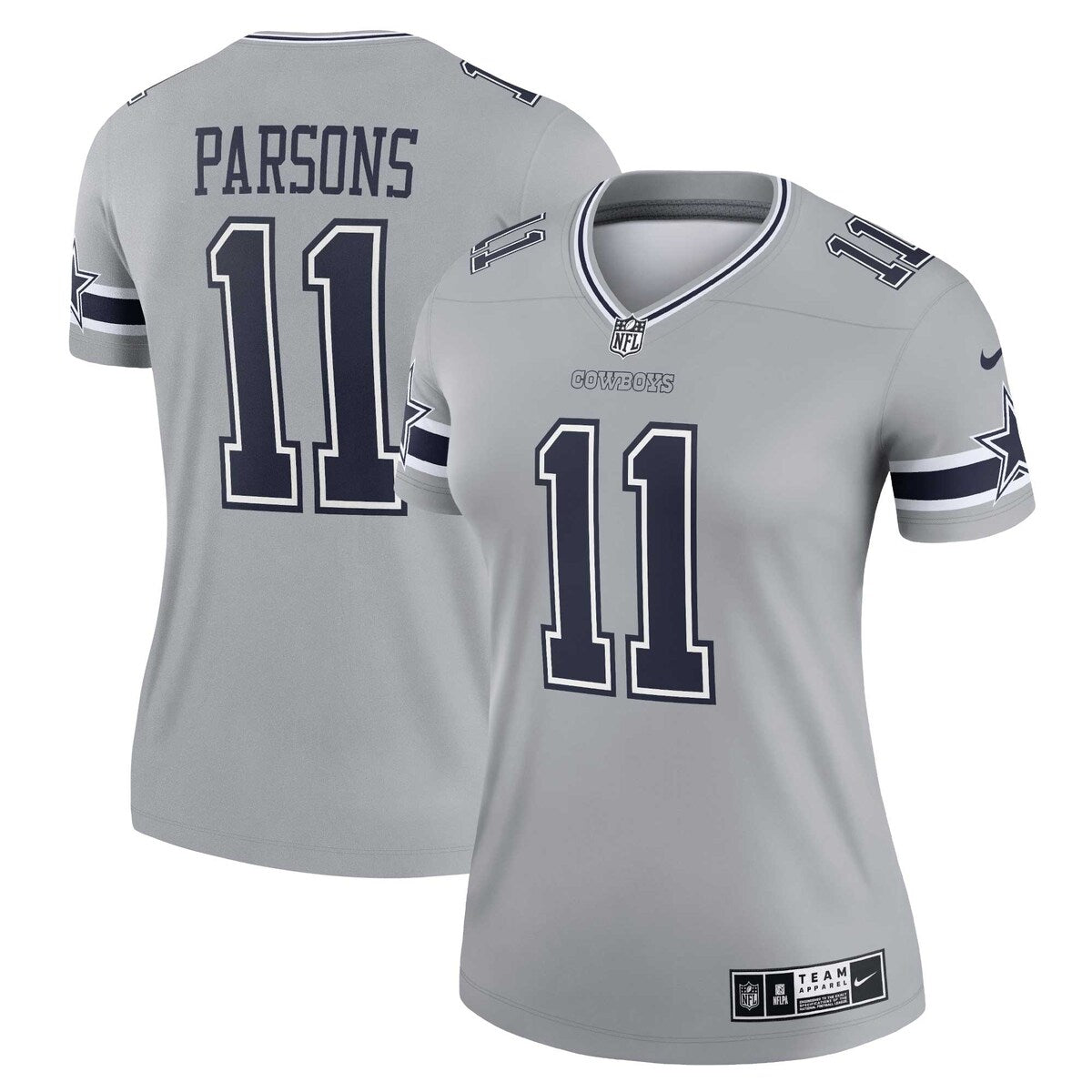Micah Parsons Dallas Cowboys Nike Womens Inverted Legend Jersey Silver