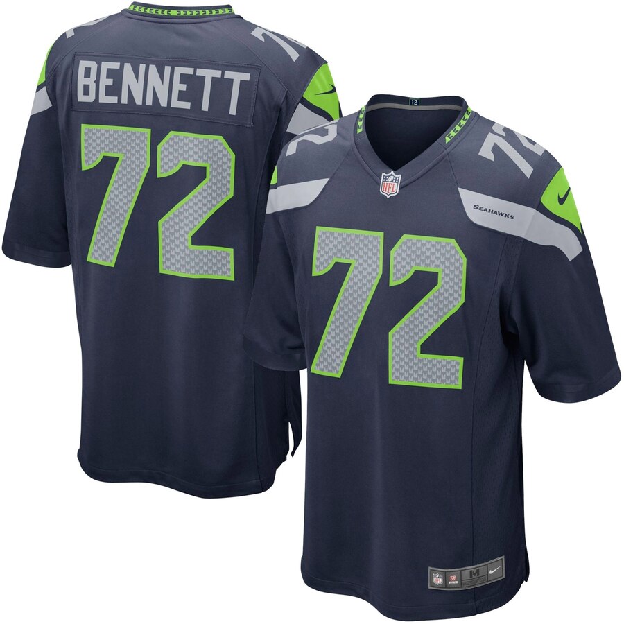 Michael Bennett Seattle Seahawks Youth Nike Team Color Game Jersey Navy Blue