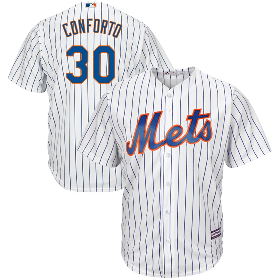 Michael Conforto New York Mets Majestic Official Cool Base Player Jersey White