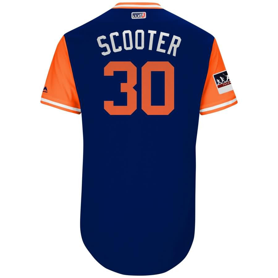 Michael Conforto Scooter New York Mets Majestic 2018 Mlb Little League Classic Jersey Royalorange