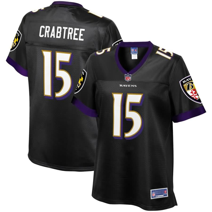 Michael Crabtree Baltimore Ravens Nfl Pro Line Womens Player Jersey Black
