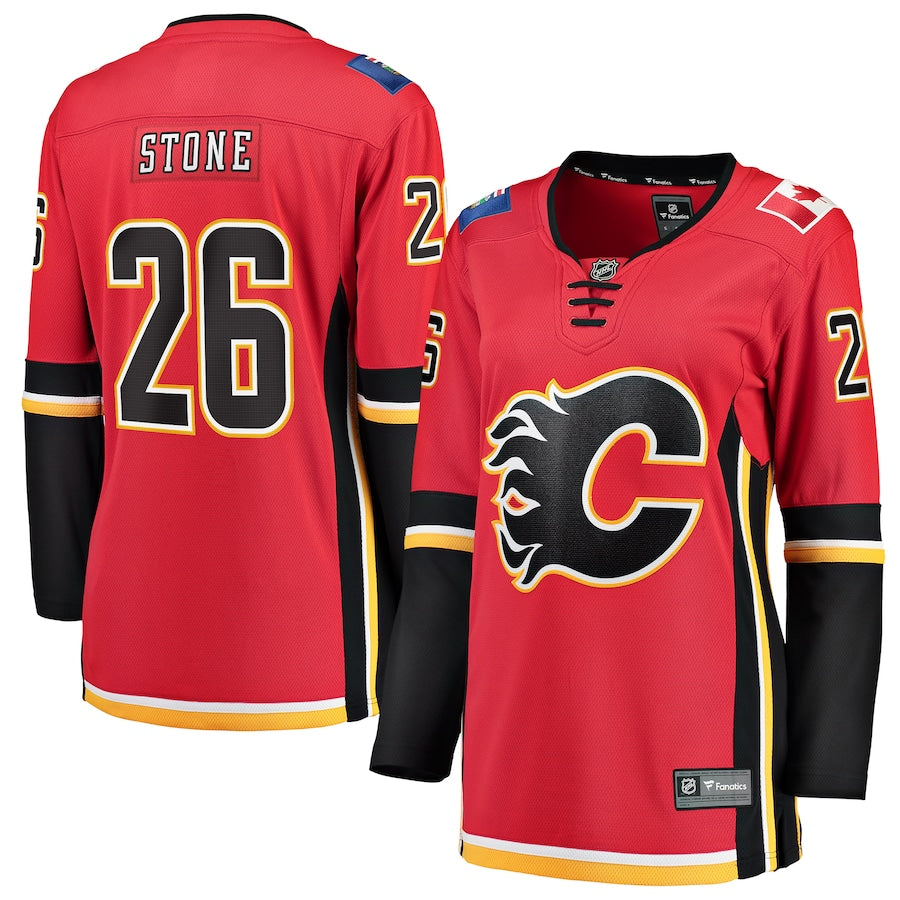 Michael Stone Calgary Flames Fanatics Branded Womens Home Breakaway Player Jersey Red