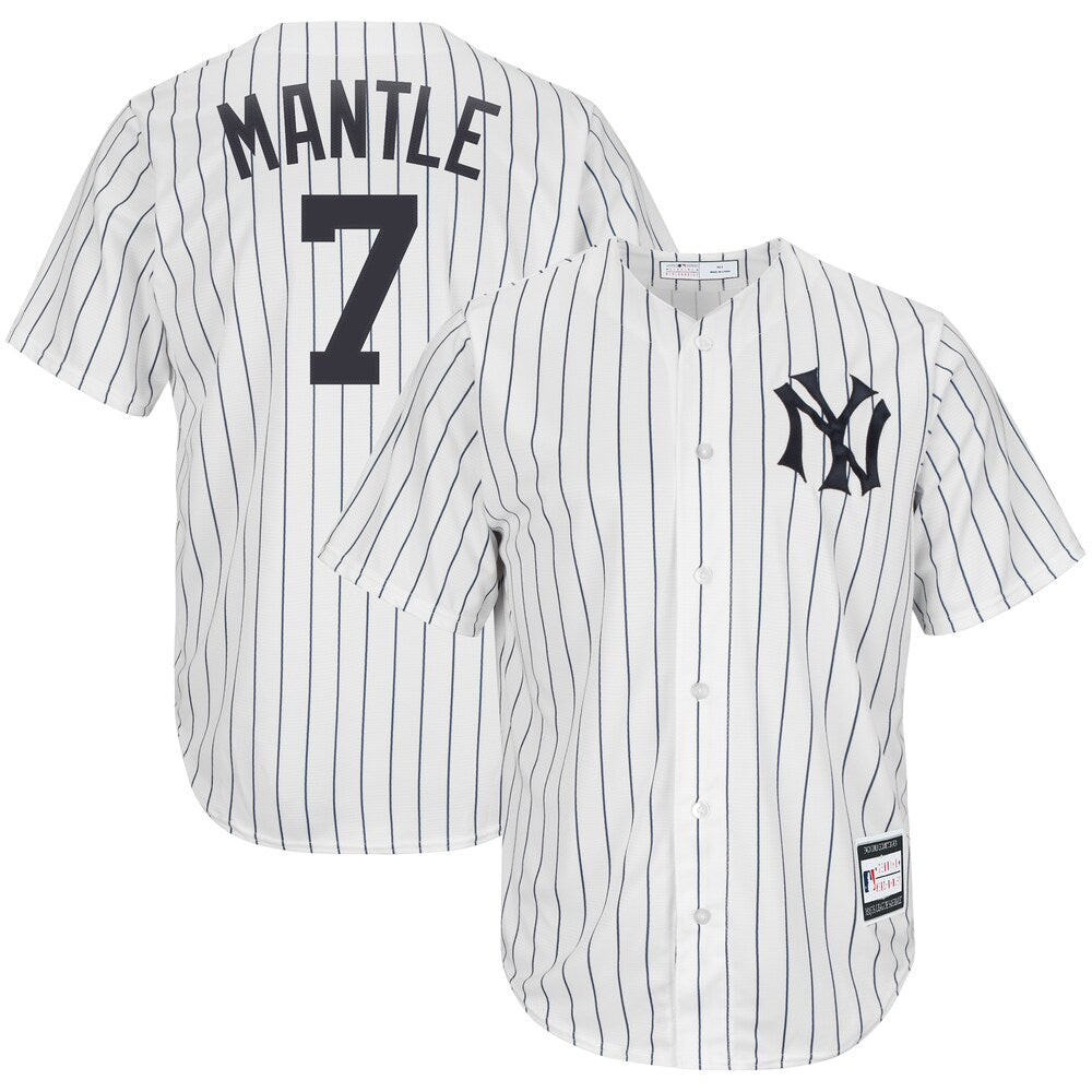 Mickey Mantle New York Yankees Home Cooperstown Collection Player Jersey Whitenavy