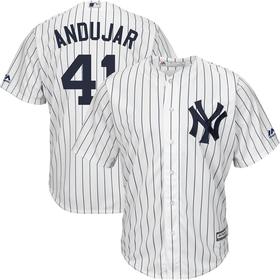 Miguel Andujar New York Yankees Majestic Home Official Cool Base Replica Player Jersey White