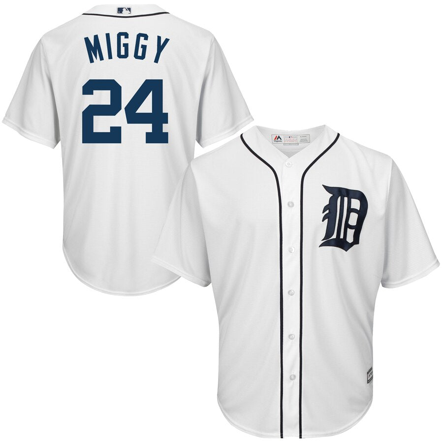 Miguel Cabrera Detroit Tigers Majestic Nickname Cool Base Player Jersey White