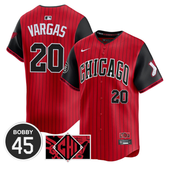 Miguel Vargas Jersey #20 Chicago White Sox Bobby Jenks Stitched City Connect
