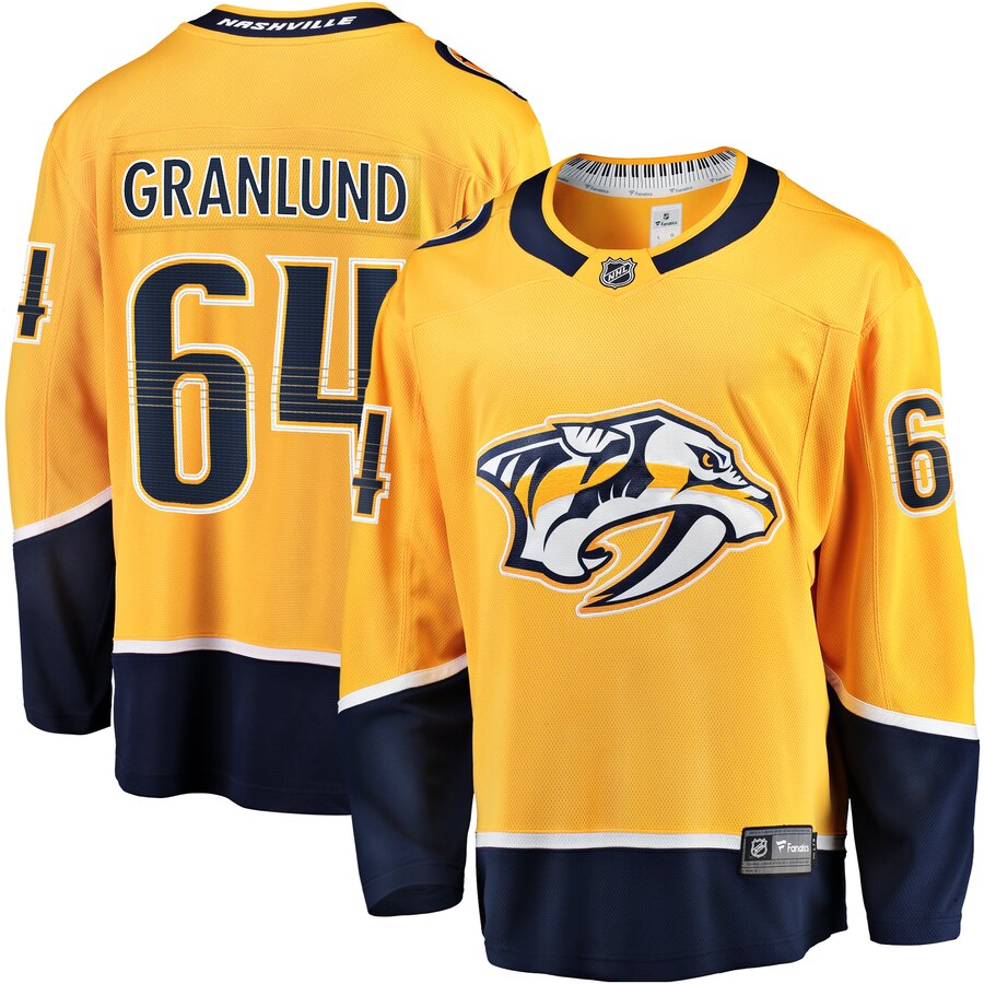 Mikael Granlund Nashville Predators Fanatics Branded Replica Player Jersey Gold