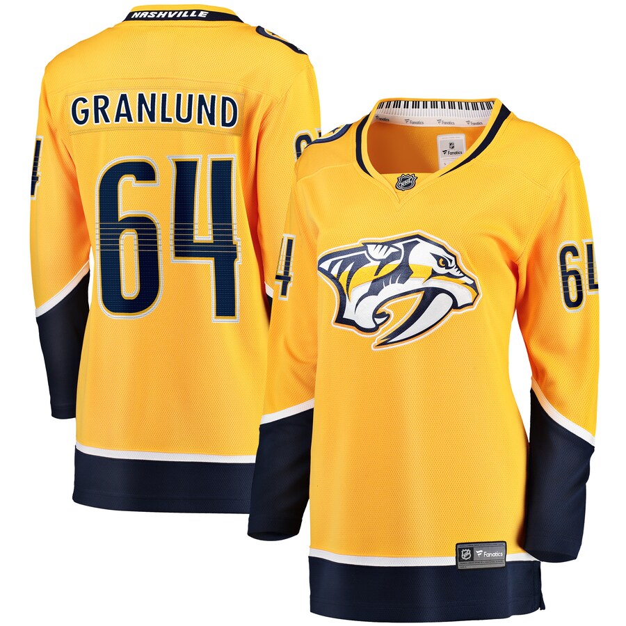 Mikael Granlund Nashville Predators Fanatics Branded Womens Home Breakaway Player Jersey Gold