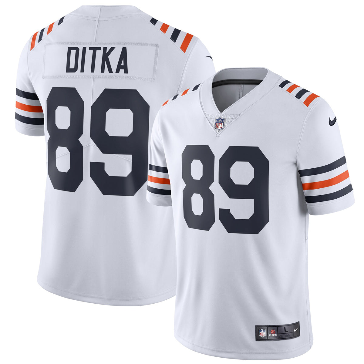 Mike Ditka Chicago Bears Nike 2019 Alternate Classic Retired Player Limited Jersey White