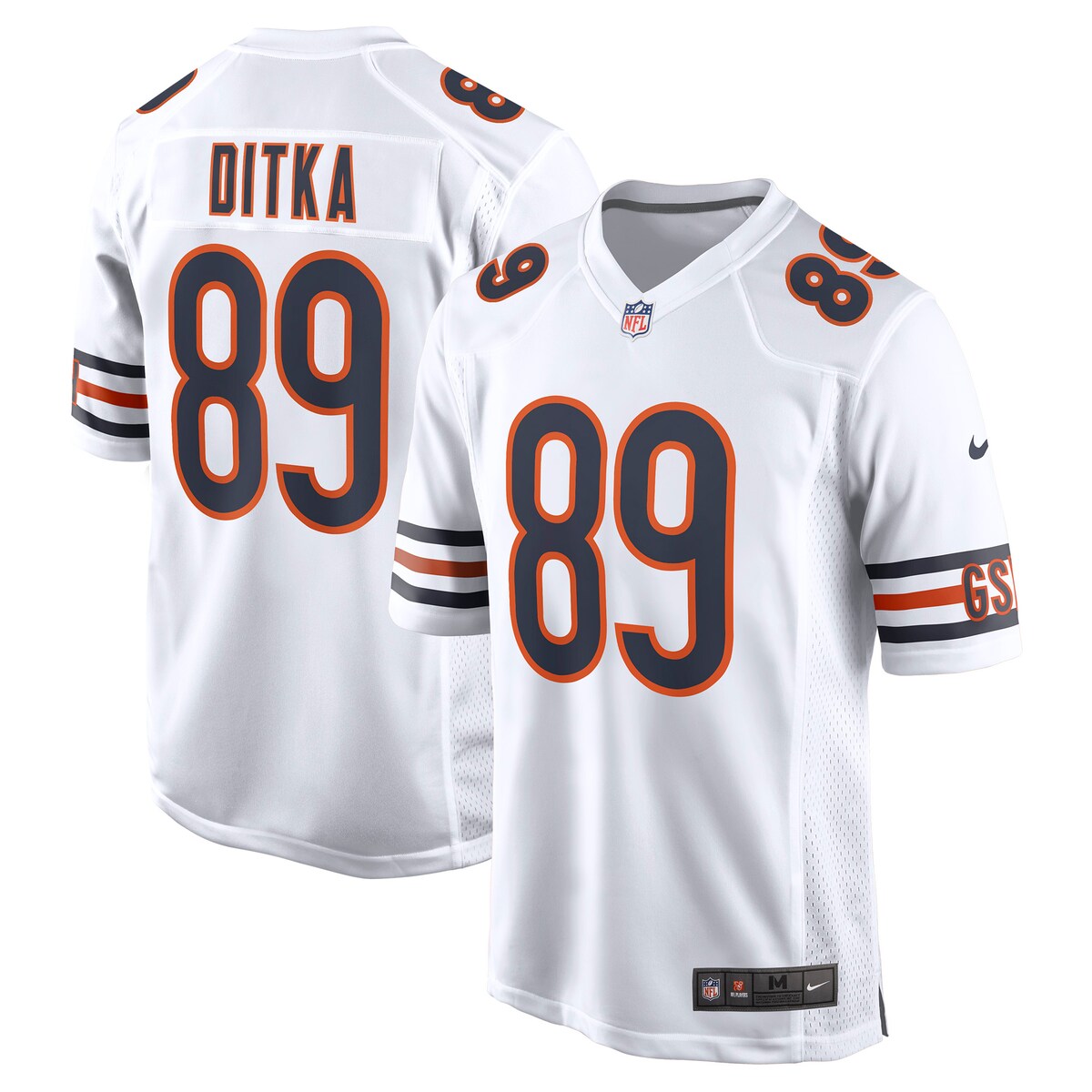 Mike Ditka Chicago Bears Nike Retired Player Game Jersey White