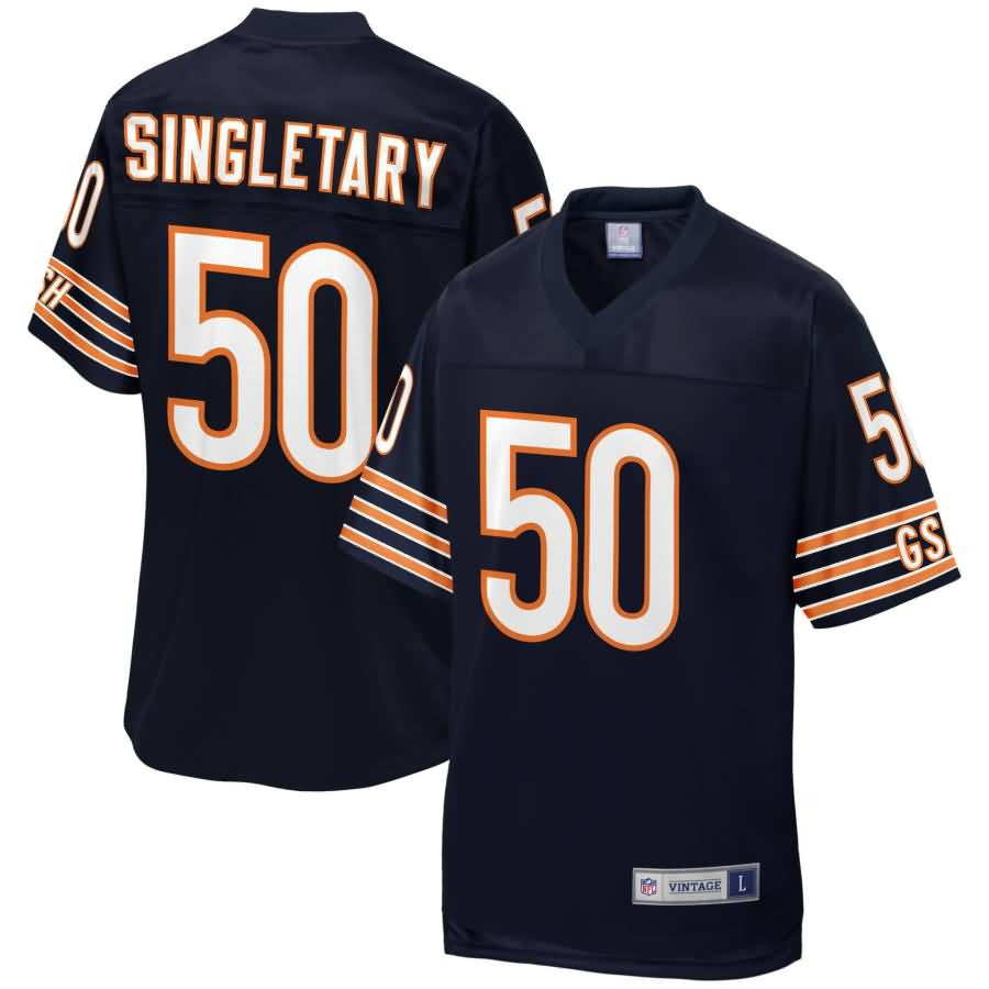 Mike Singletary Chicago Bears Nfl Pro Line Retired Player Jersey Navy