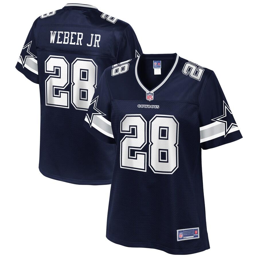 Mike Weber Jr Dallas Cowboys Nfl Pro Line Womens Player Jersey Navy