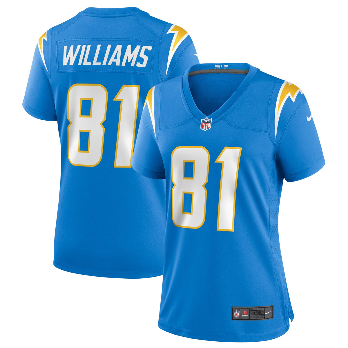Mike Williams Los Angeles Chargers Nike Womens Game Jersey Powder Blue