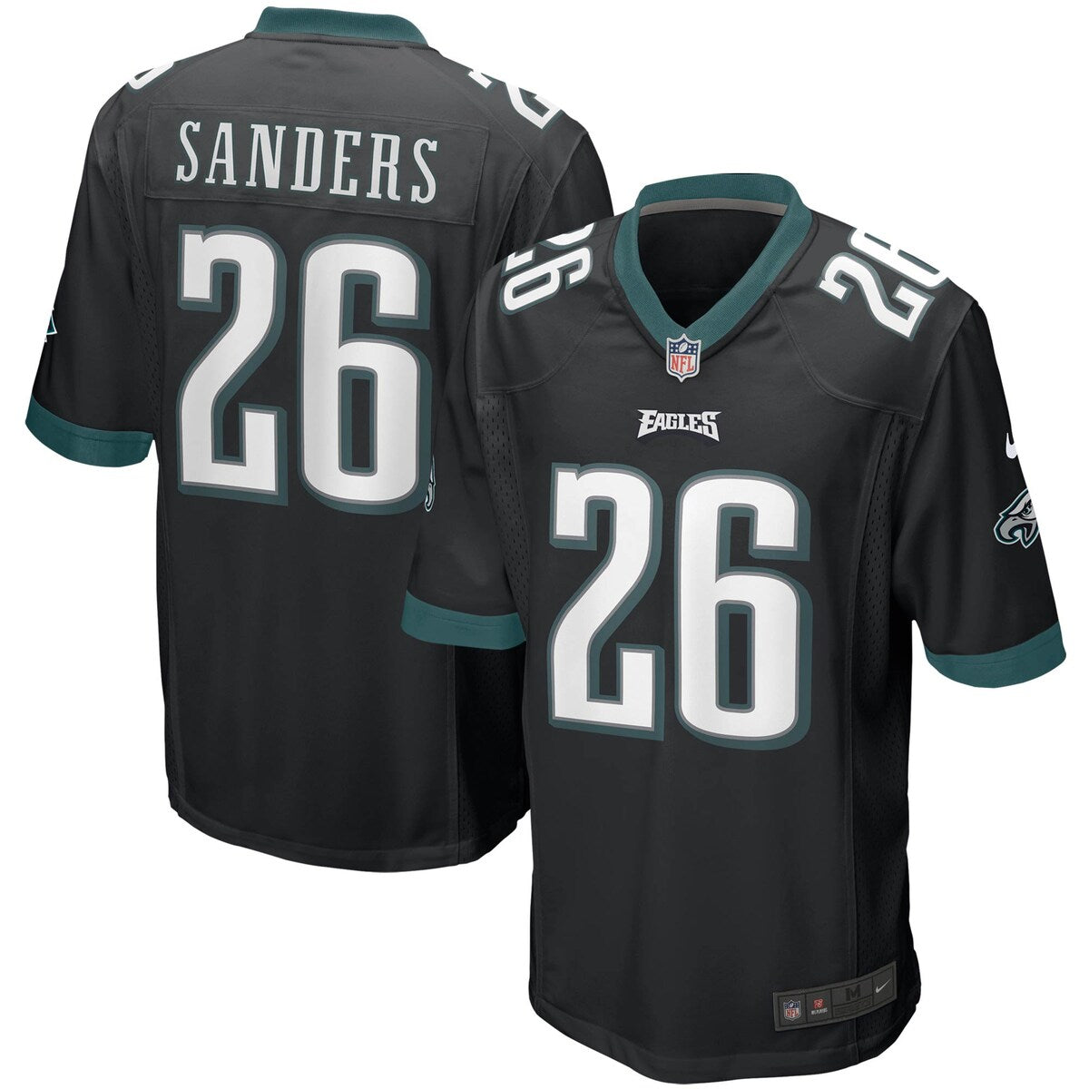 Miles Sanders Philadelphia Eagles Nike Game Jersey Black