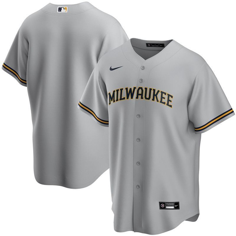 Milwaukee Brewers 2020 Mlb Light Grey Jersey