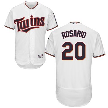Minnesota Twins 20 Eddie Rosario White Flexbase Authentic Collection Stitched Baseball Jersey