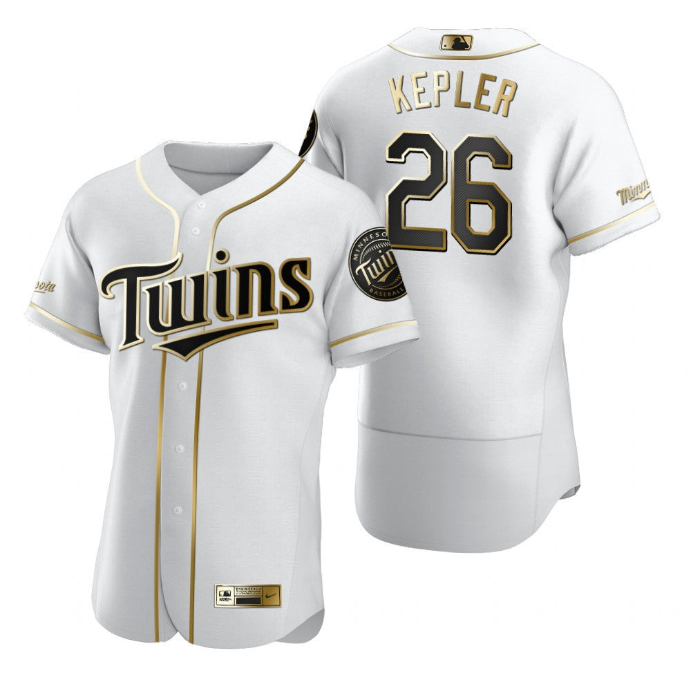 Minnesota Twins 26 Max Kepler Mlb Golden Brandedition White Jersey Gift For Twins Fans