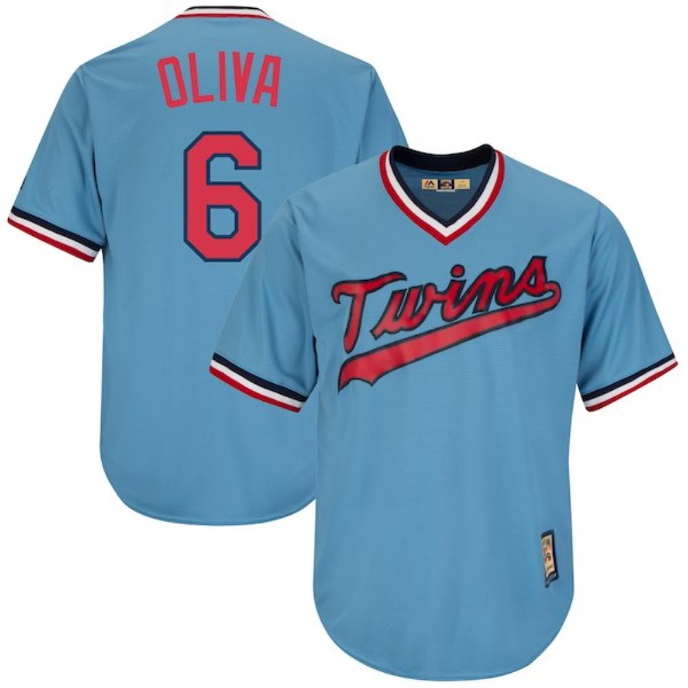 Minnesota Twins Tony Oliva Blue Throwback Pullover Jersey