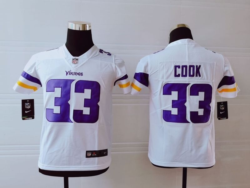 Minnesota Vikings Dalvin Cook 33 Nfl 2020 White Jersey