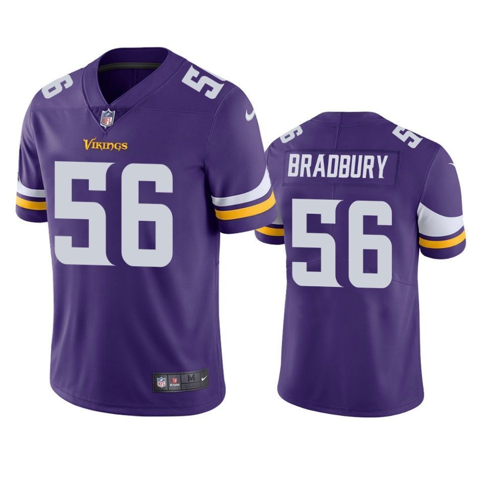 Minnesota Vikings Garrett Bradbury 2019 Nfl Draft Purple Vapor Limited Jersey
