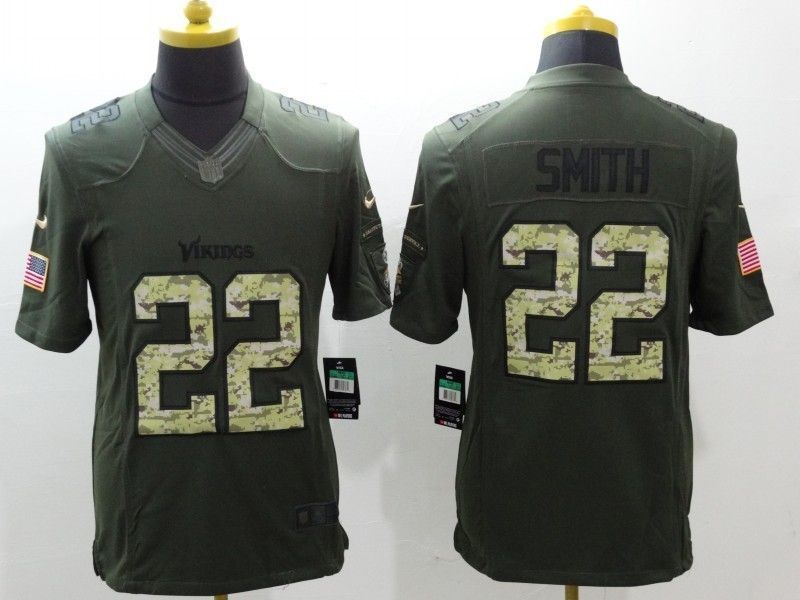 Minnesota Vikings Harrison Smith 22 Nfl 2020 Moss Green Jersey