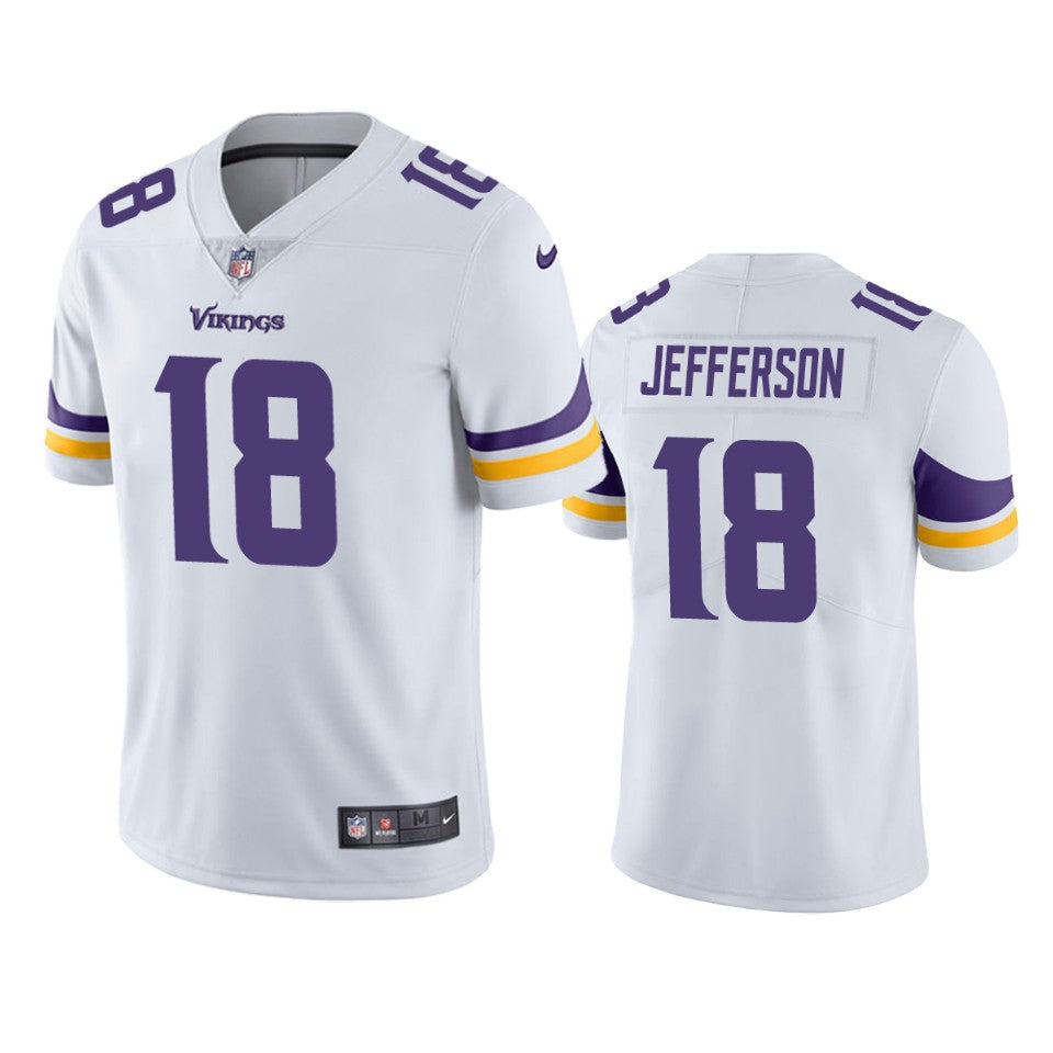Minnesota Vikings Justin Jefferson White 2020 Nfl Draft Vapor Limited Jersey