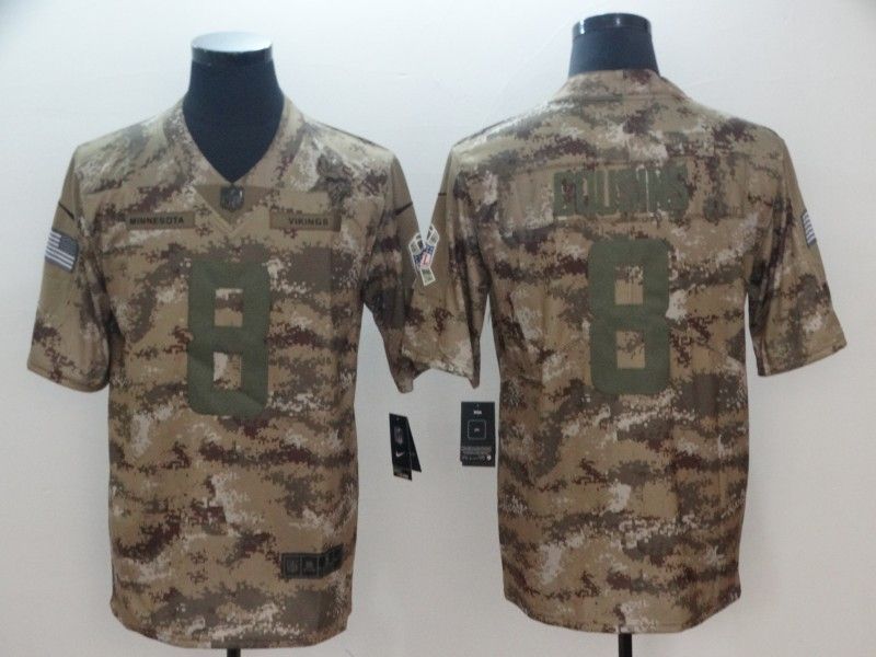 Minnesota Vikings Kirk Cousins 8 Nfl 2020 Camo Jersey