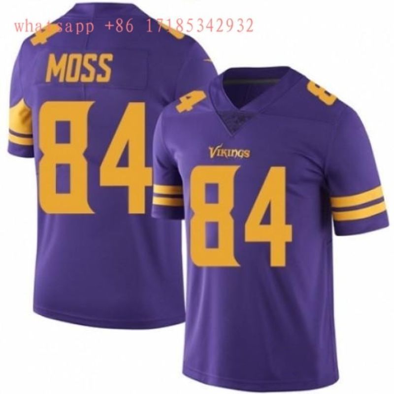 Minnesota Vikings Randy Moss 84 Nfl 2020 Purple Jersey Jersey