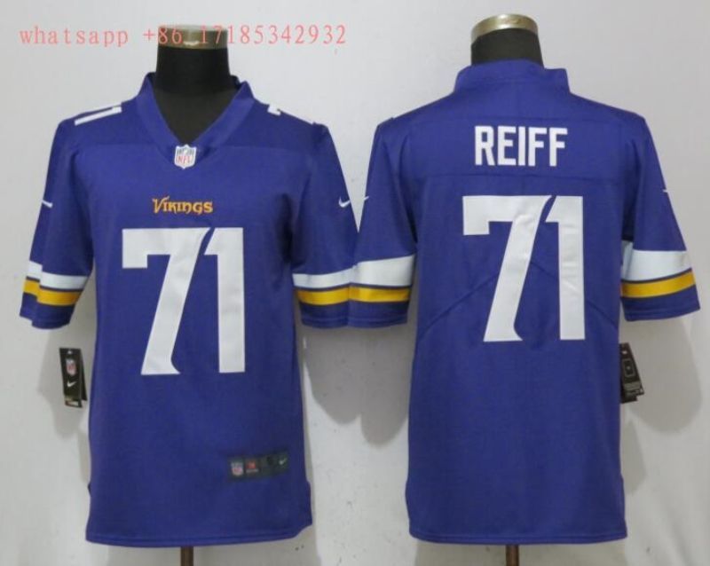 Minnesota Vikings Riley Reiff 33 Nfl 2020 Cobalt Blue Jersey Jersey