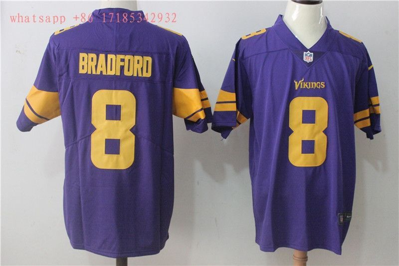 Minnesota Vikings Sam Bradford 8 Nfl 2020 Navy Blue Jersey Jersey