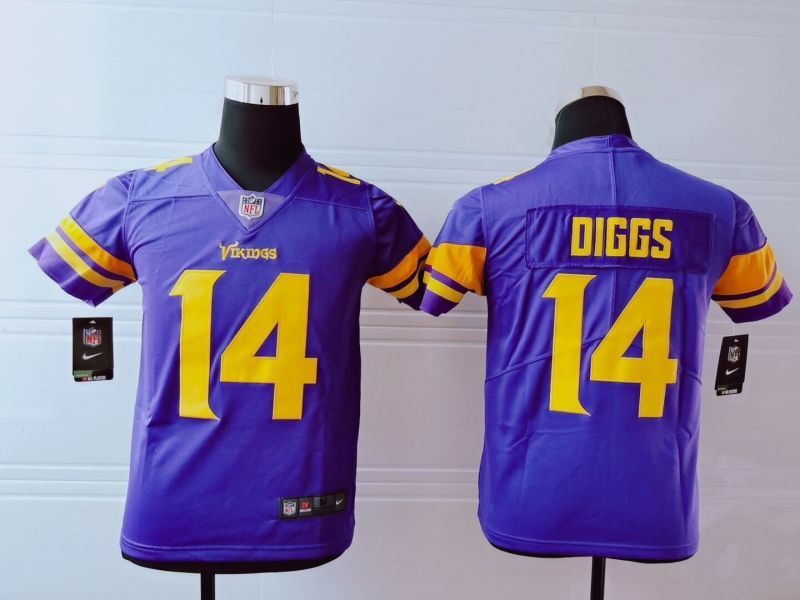 Minnesota Vikings Stefon Diggs 14 Nfl 2020 Purple Jersey