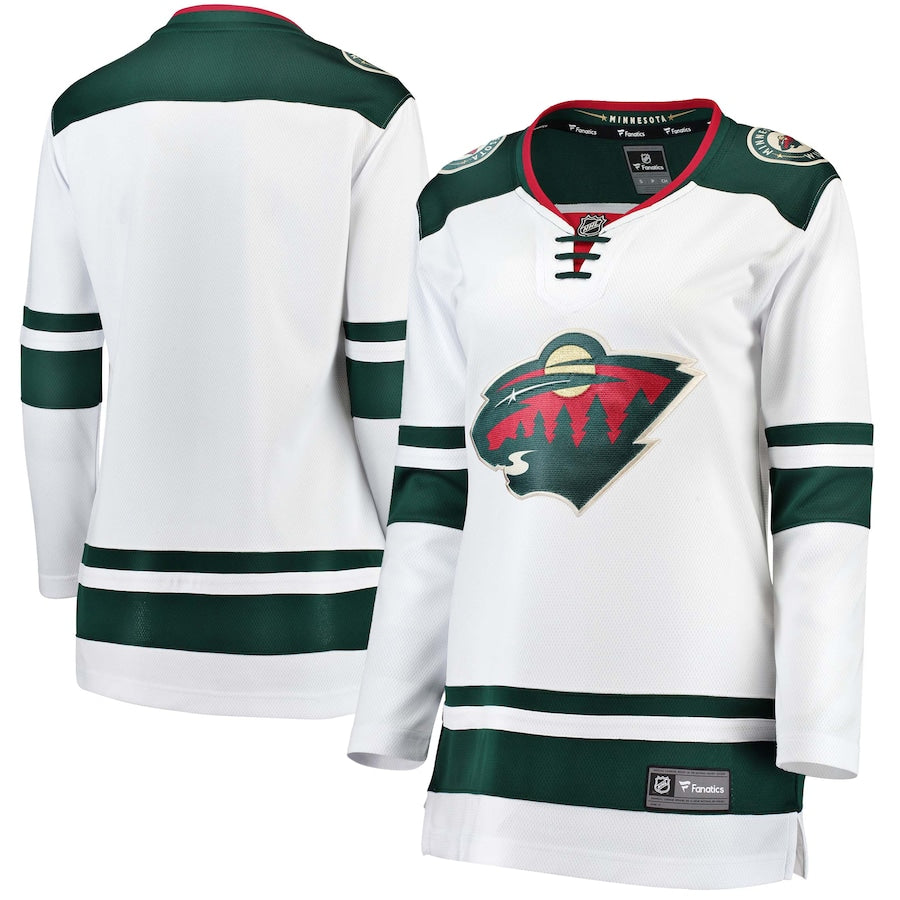 Minnesota Wild Fanatics Branded Womens Away Breakaway Jersey White