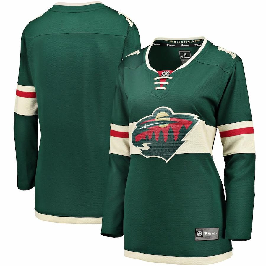 Minnesota Wild Fanatics Branded Womens Breakaway Home Jersey Green