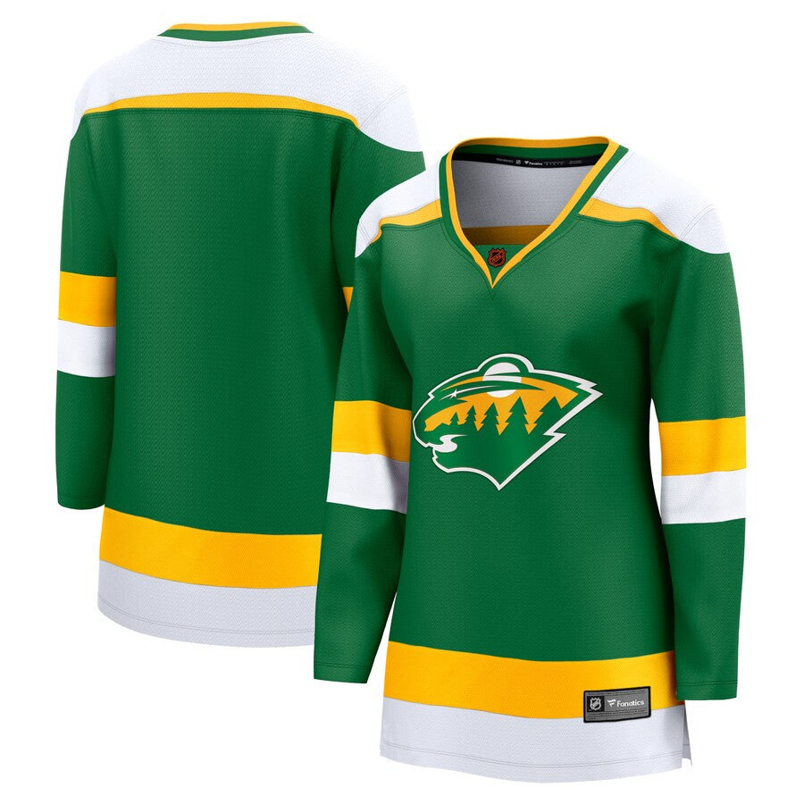 Minnesota Wild Fanatics Branded Womens Special Edition 20 Breakaway Blank Jersey Green