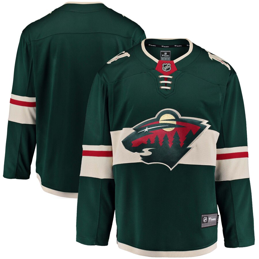 Minnesota Wild Fanatics Branded Youth Breakaway Home Jersey Green