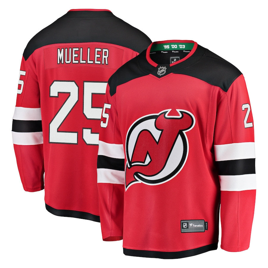 Mirco Mueller New Jersey Devils Fanatics Branded Home Breakaway Player Jersey Red