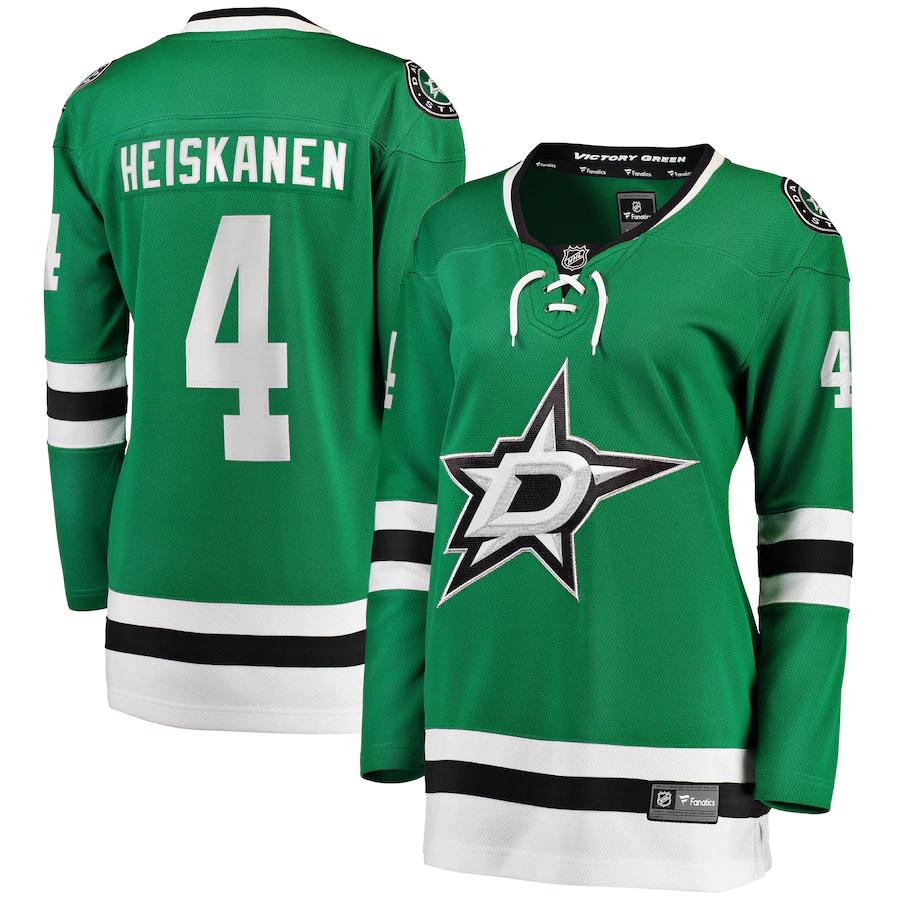 Miro Heiskanen Dallas Stars Fanatics Branded Womens Home Breakaway Player Jersey Kelly Green