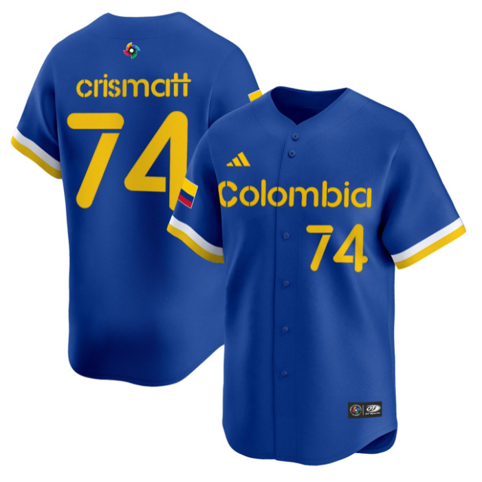 Nabil Crismatt Jersey #74 Colombia 2026 World Baseball Classic Stitched