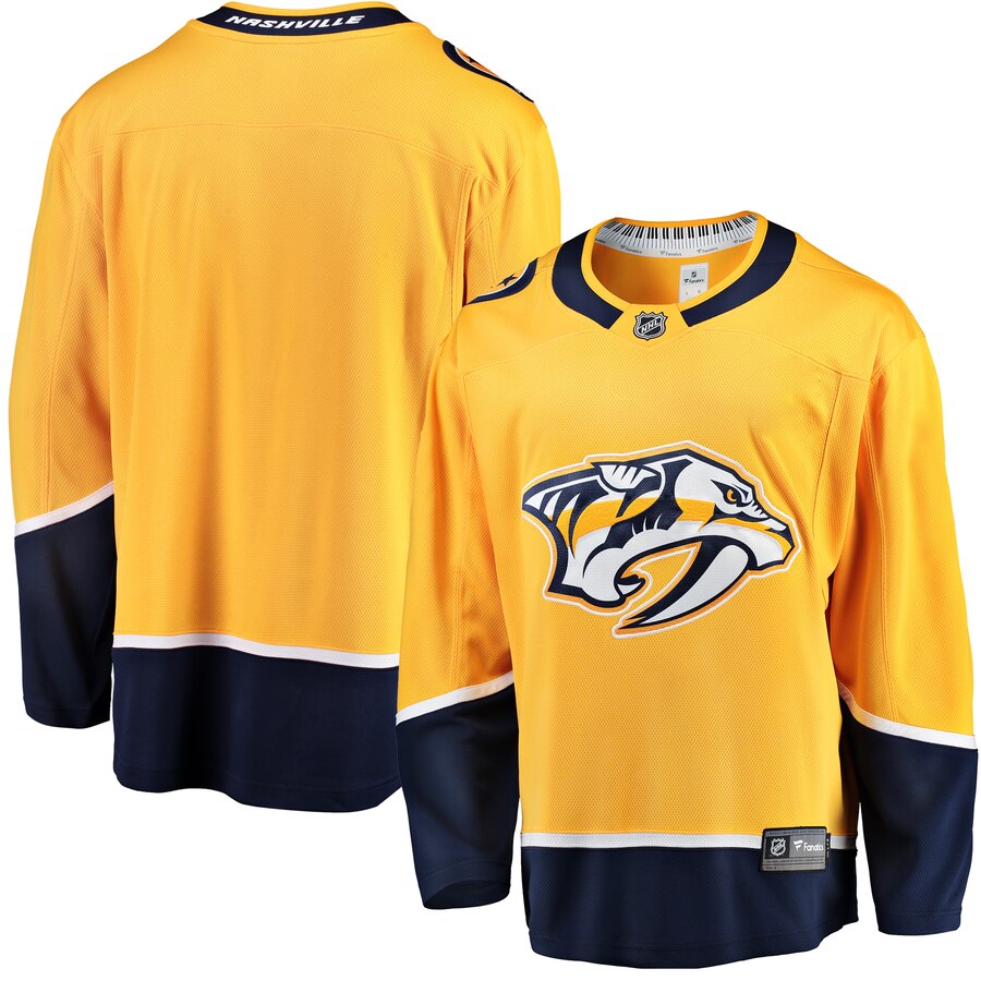 Nashville Predators Fanatics Branded Breakaway Home Jersey Gold